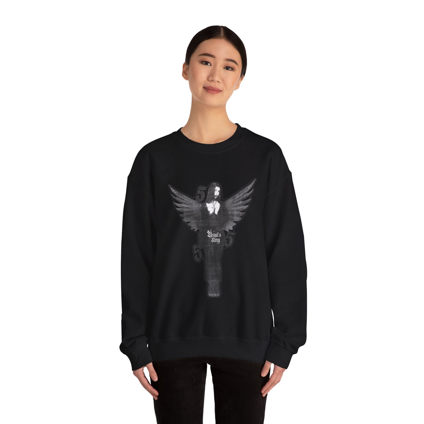 Angel 555 Unisex Crewneck Sweatshirt - Y2K Streetwear Baddie Design