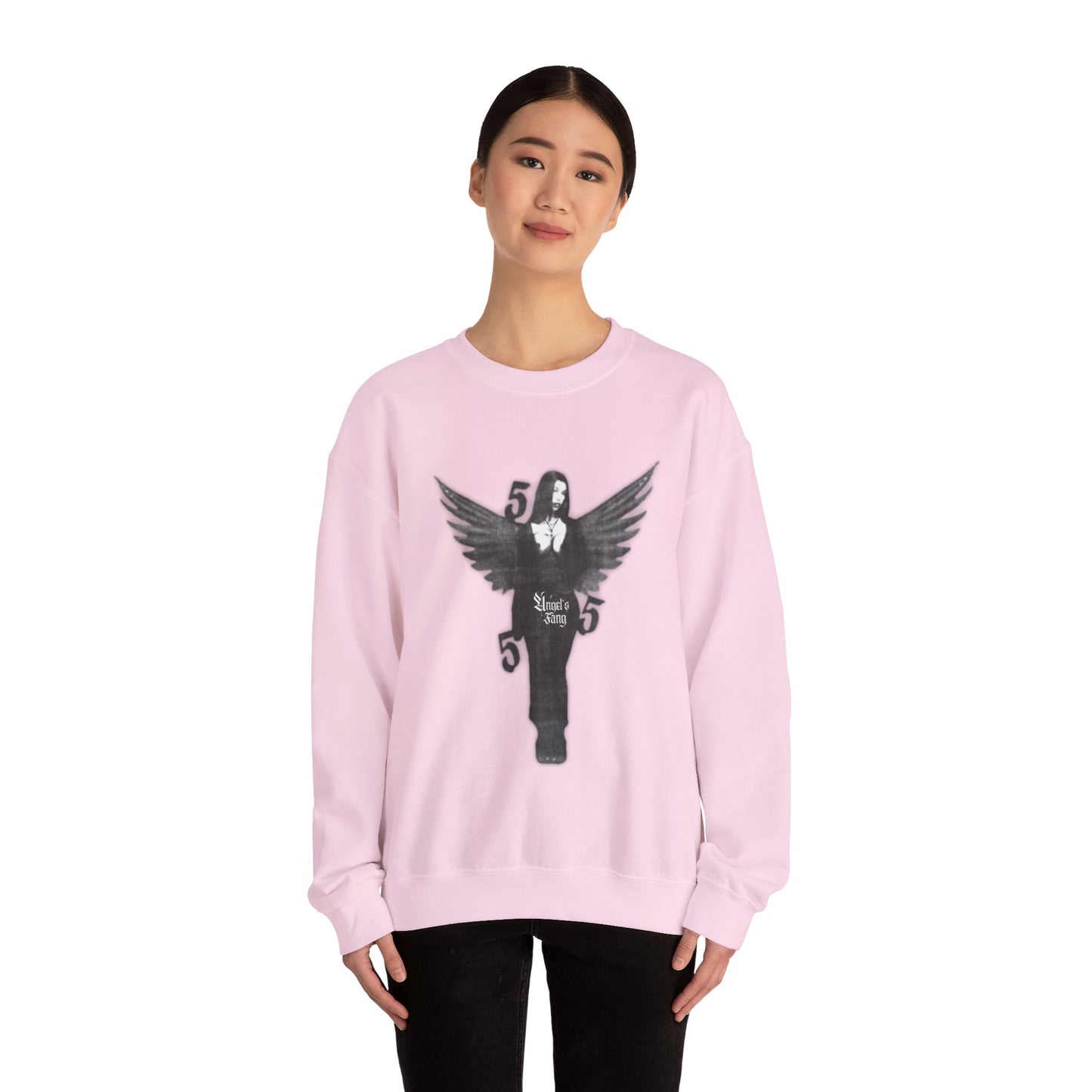 Angel 555 Unisex Crewneck Sweatshirt - Y2K Streetwear Baddie Design