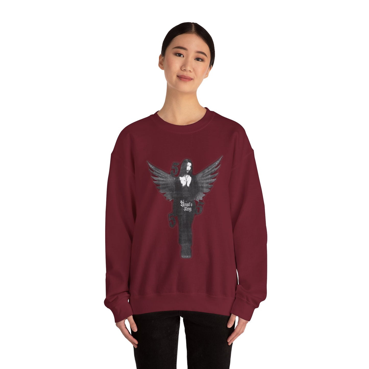 Angel 555 Unisex Crewneck Sweatshirt - Y2K Streetwear Baddie Design