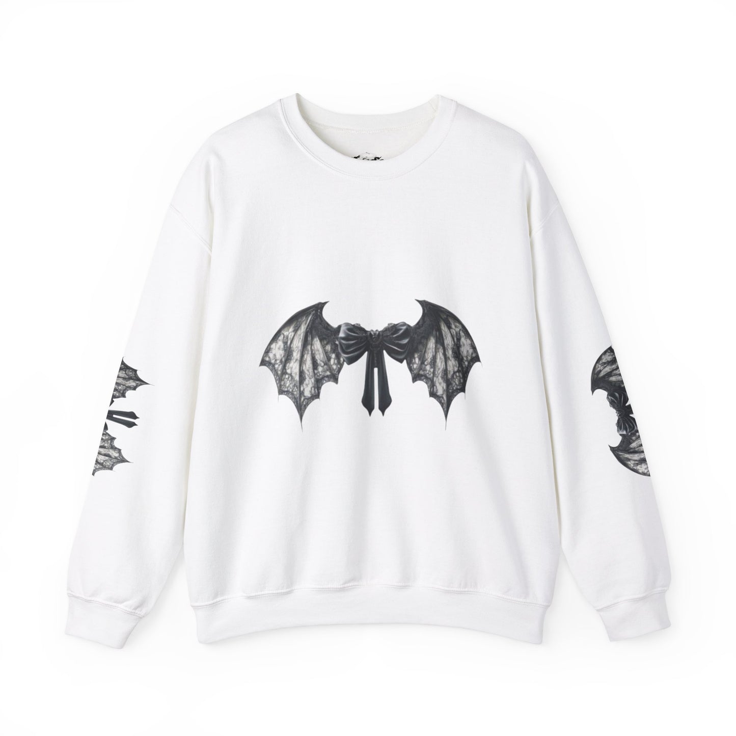 Y2K Bat Bow Coquette Crewneck Sweatshirt