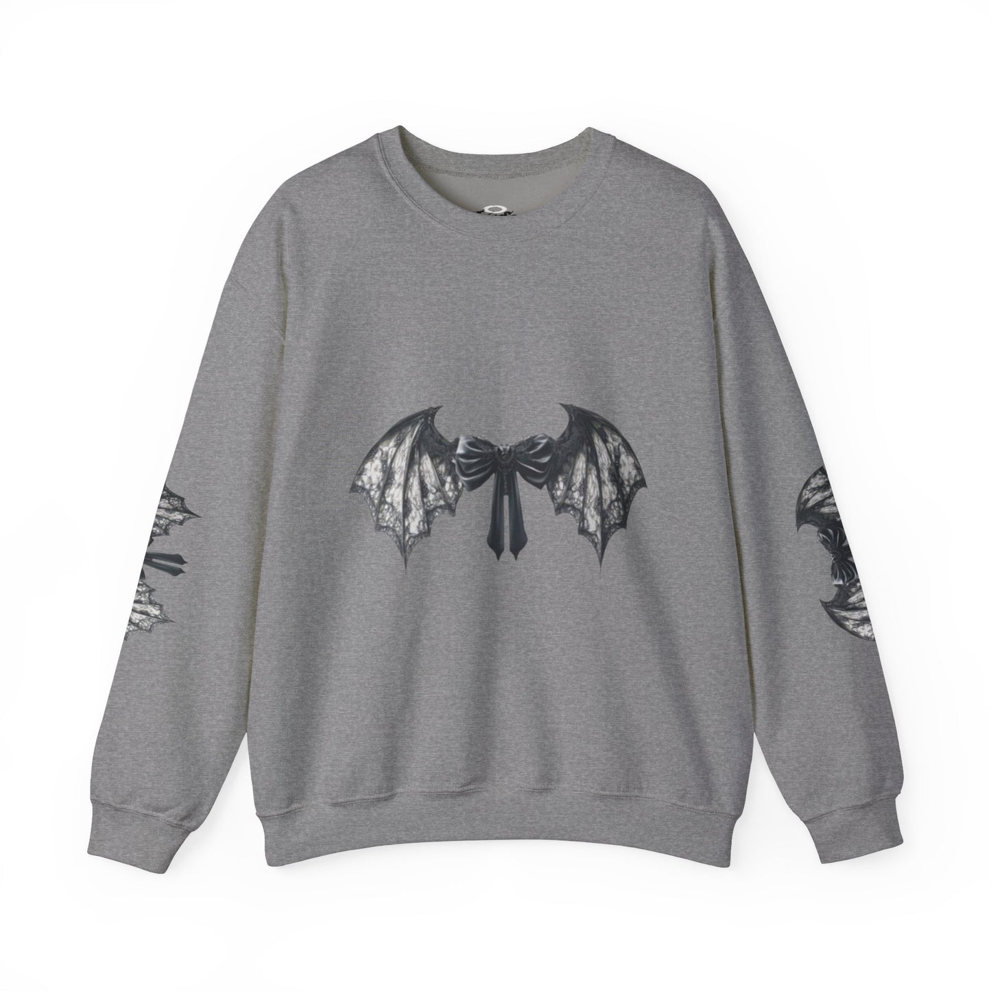 Y2K Bat Bow Coquette Crewneck Sweatshirt